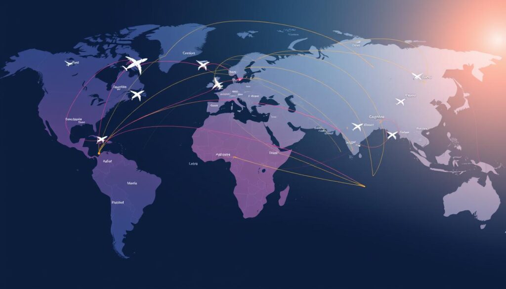 Airline route network