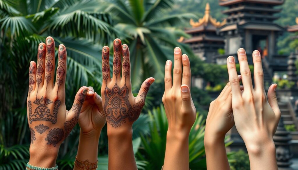 Balinese hand gesture