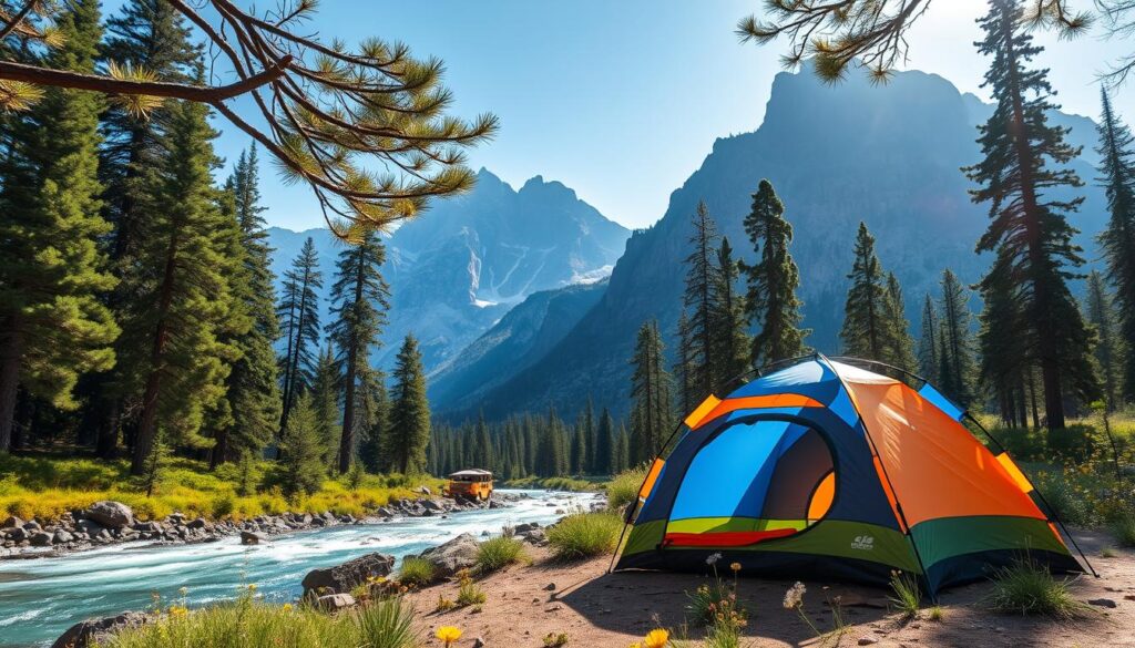 Camping in national parks