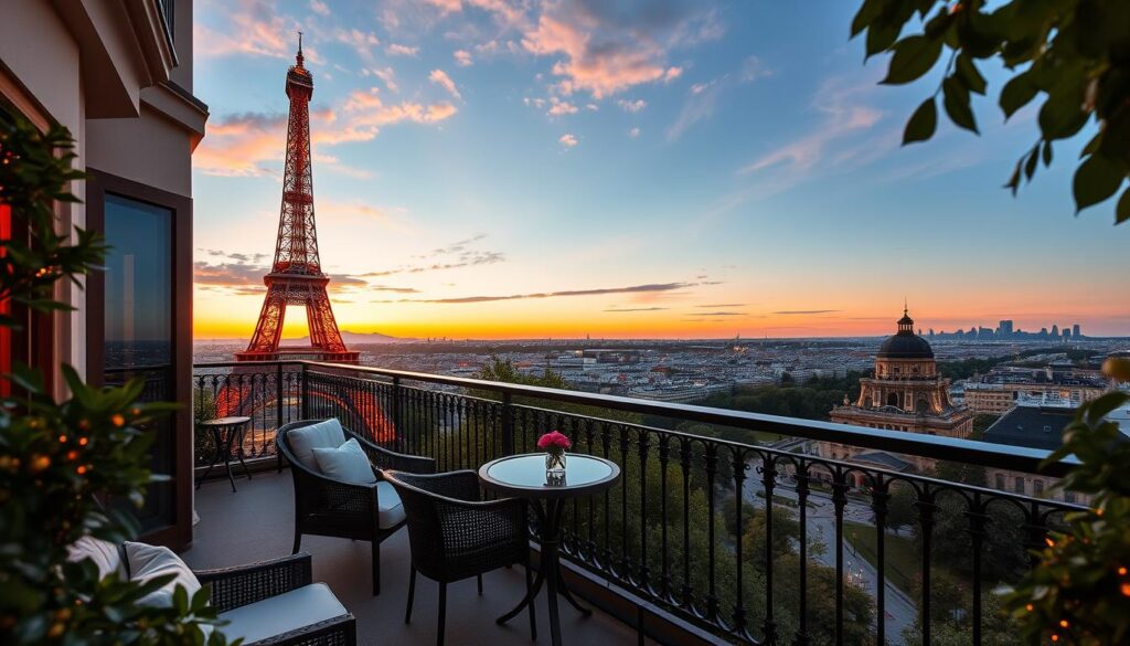 Eiffel Tower view accommodations