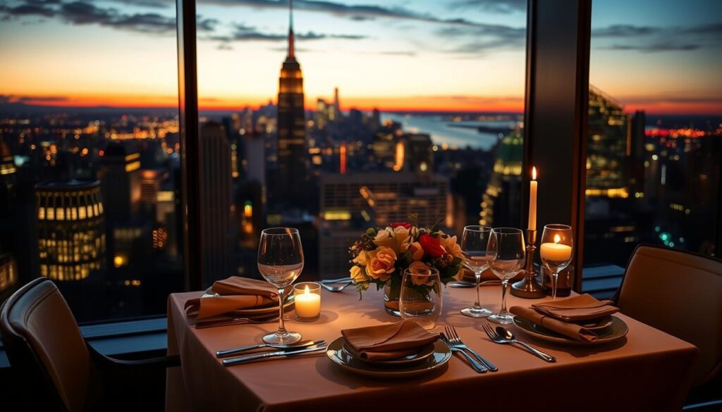 Fine dining in New York City