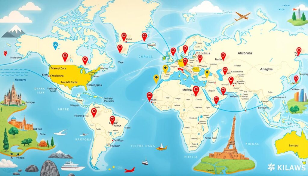 Google Flights Explore Map