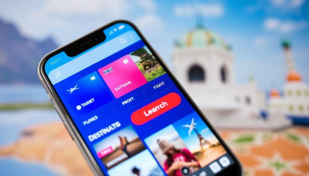 Mobile flight booking app