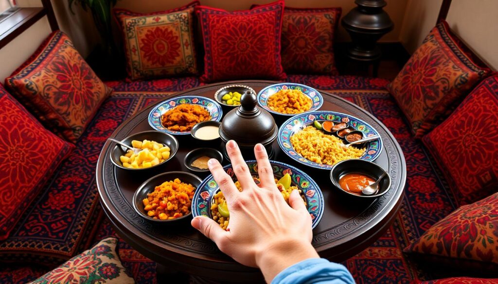 Moroccan dining etiquette