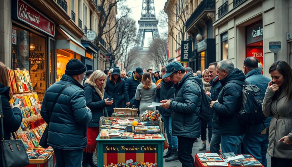 Paris street vendor scams