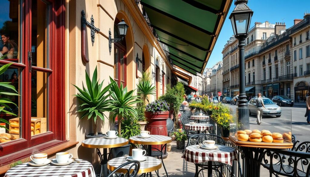 Parisian cafe scene