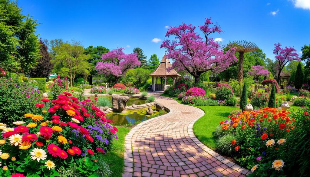 Picturesque garden