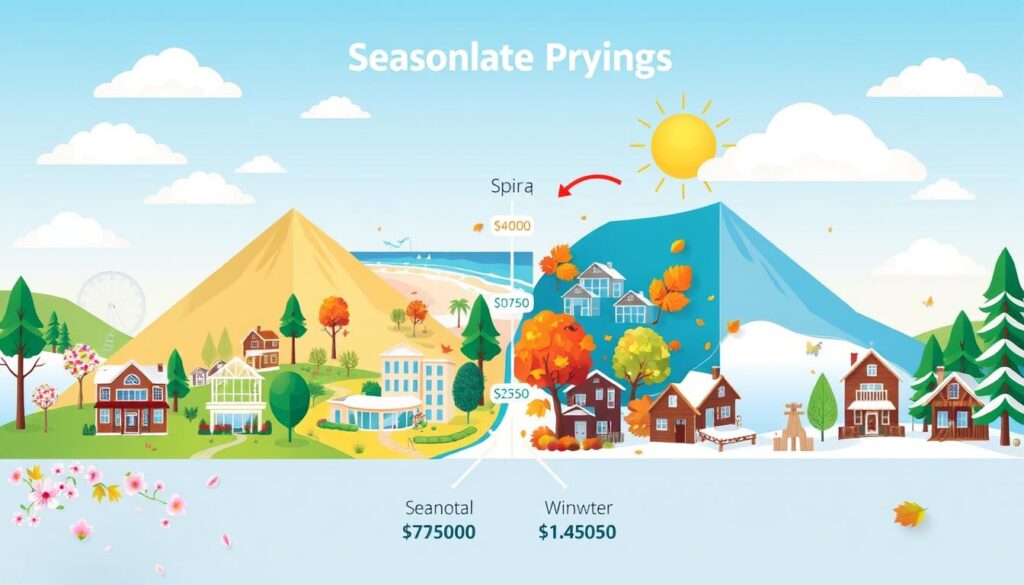 Seasonal hotel pricing