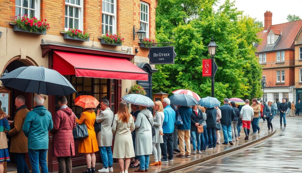 UK queue etiquette