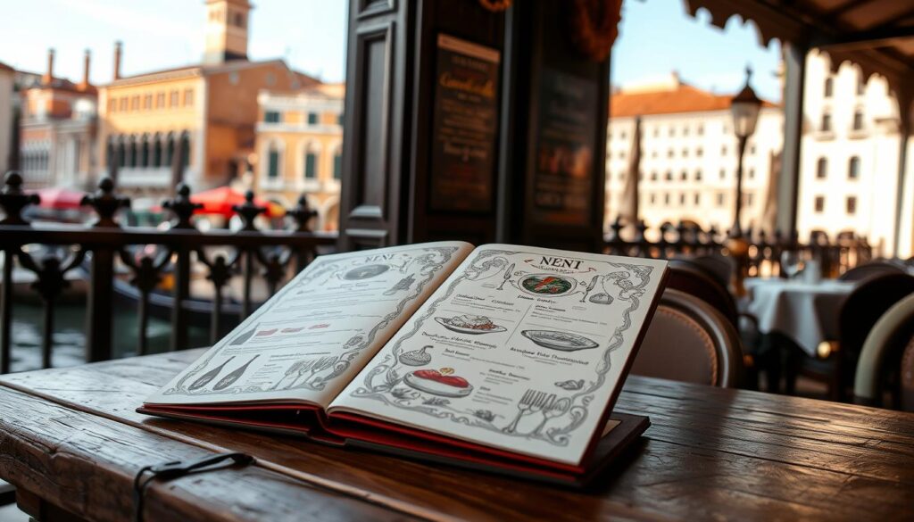 Venice restaurant menu