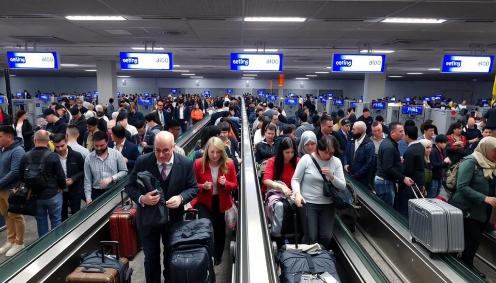 airport security lines