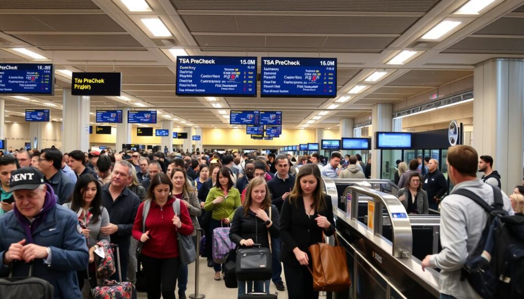 airport security wait times