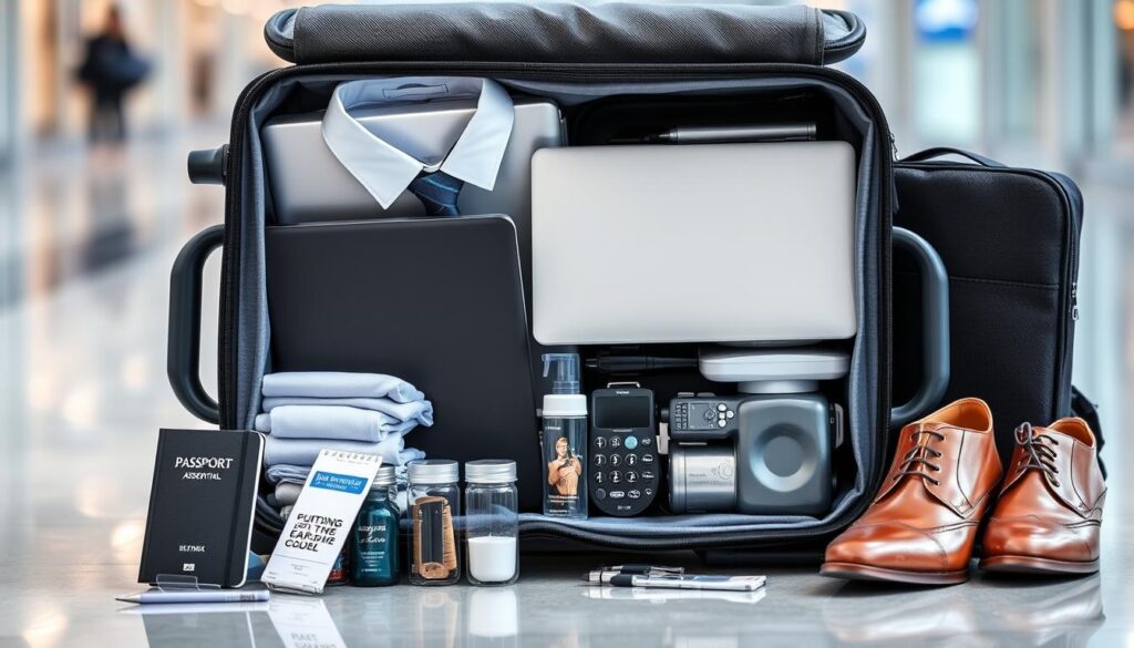 business travel packing list