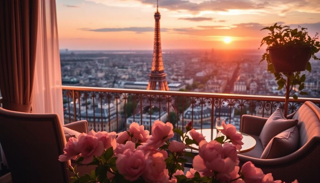 eiffel tower view hotels