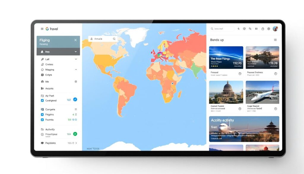 google travel interface