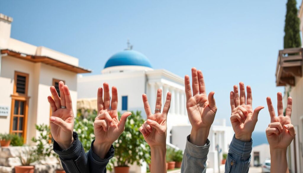 offensive body language Greece