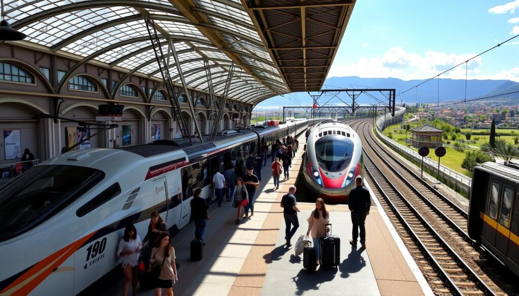 spain trains at a station