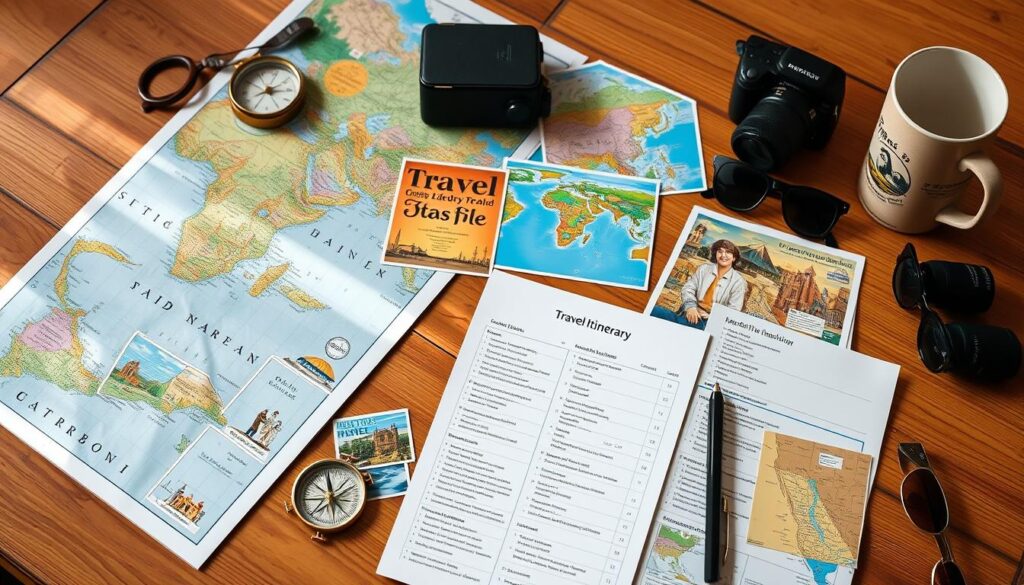 travel itinerary